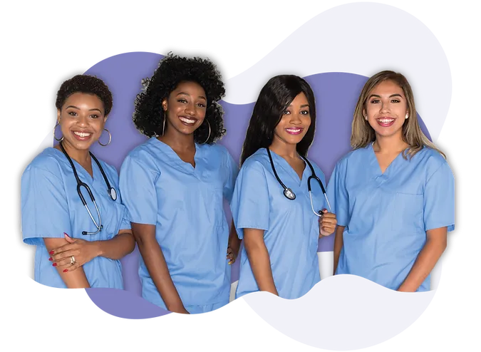 Female nurses at Purpose Healthcare Institute